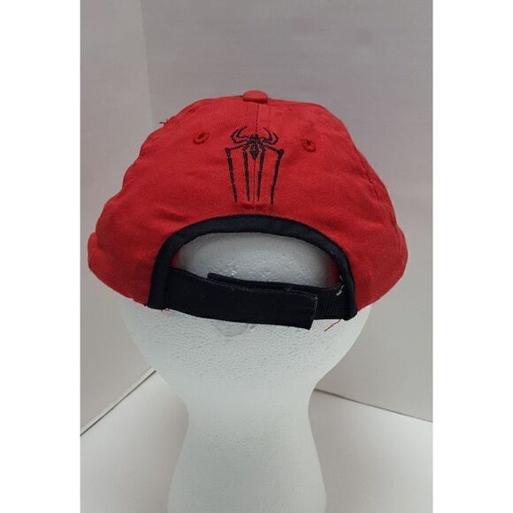 Spider Man Red Hat Cap Strapback Wall Crawler Youth One Size Fits Most - Picture 6 of 11